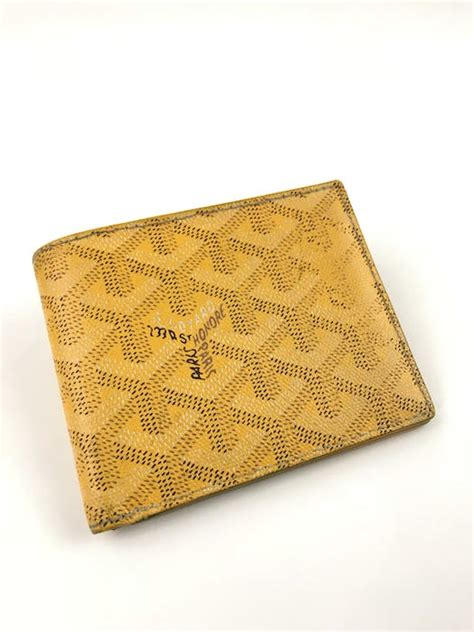 goyard yellow bifold|Wallets .